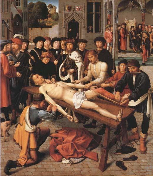 Gerard David The Flaying of the Corrupt Judge Sisamnes (mk45) oil painting image